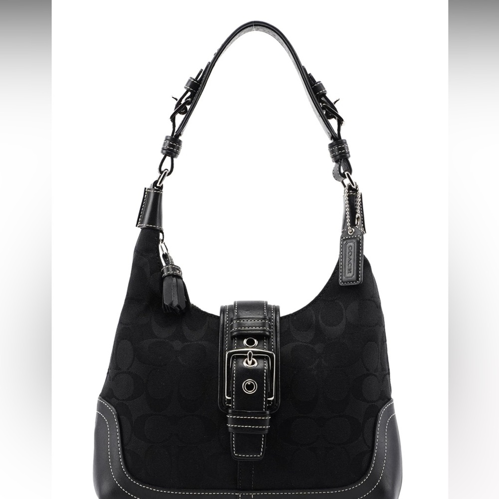 VINTAGE Coach 6823 Black Signature C Soho Shoulder Bag